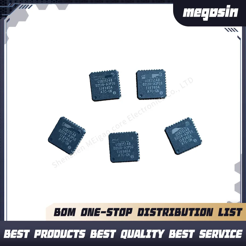 5PCS/LOT USB2514B-AEZC-TR USB2514B-AEZC USB2514B VQFN-36 Hub controller chip