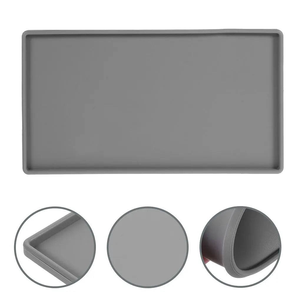 

Silicone Storage Tray Bathroom Vanity Flexible Tool Silica Gel Kitchen for Counter Organizer