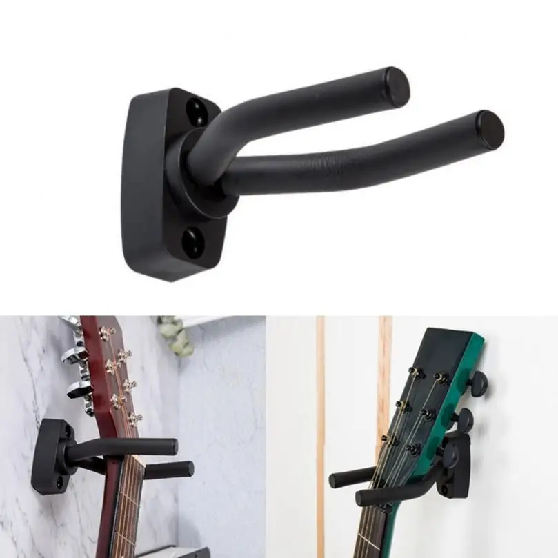 Wall Mount Non-Slip Guitar Hanger Hook, Universal Holder, Stand, Ukulele, Violin, Bass, Bracket, Instrument Accessories