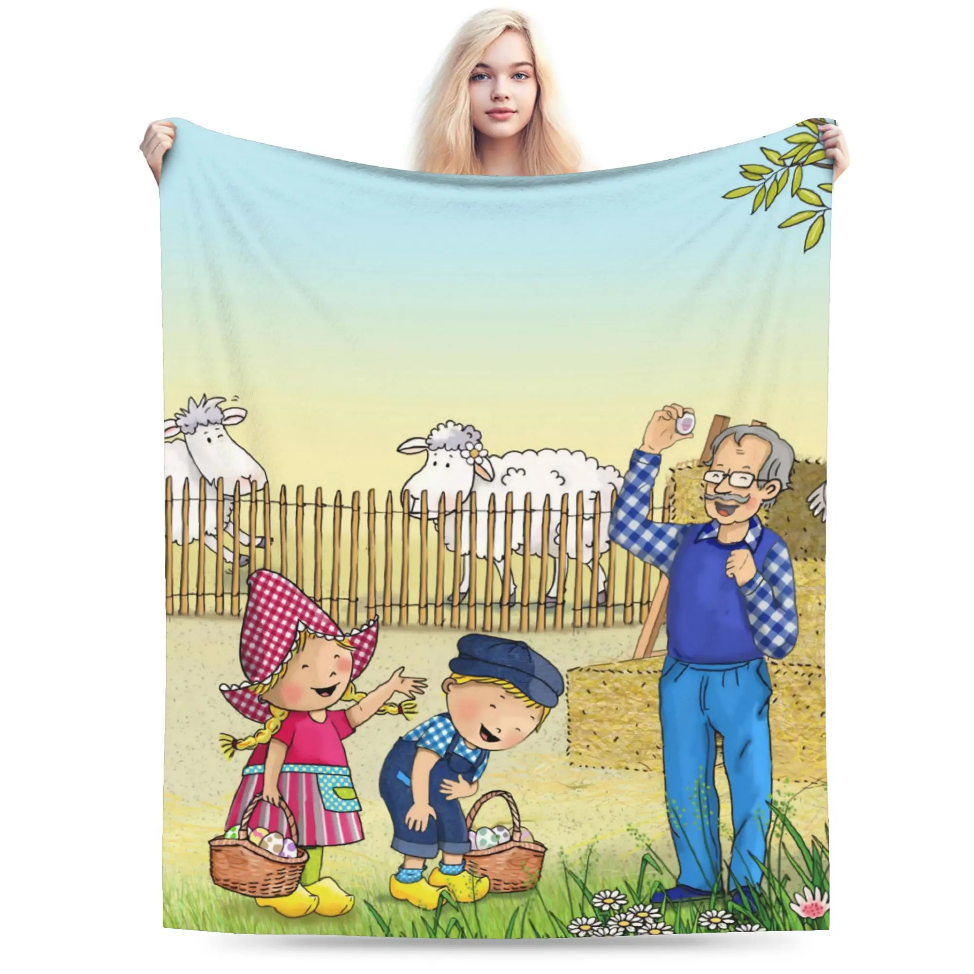 Anime F-Fien & Teun Throw Blanket for Couch  Soft Cozy Plush Blanket 50x60 Inches Multiple Sizes Bedspreads for All Seasons