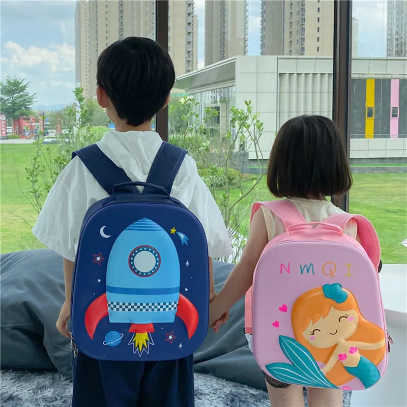 Cartoon kids bag backpack school plecak szkolny kindergarten school bag EVA children\'s backpack kids school bag zoo child bag