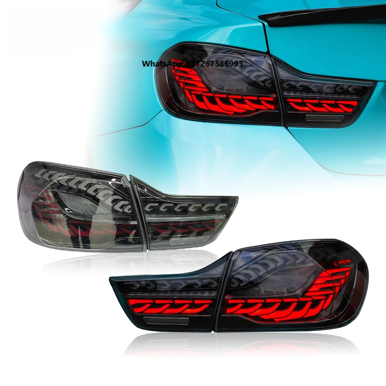 HCMOTIONZ LED Tail Lamp for  M4 2014-2020 Car Rear Back Light Assembly F32 F82 F83 F33 F36 420i Models 4 Series DRL Animation