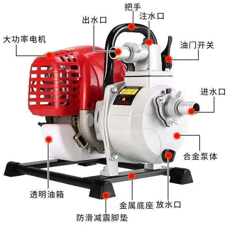 Original four-stroke drive one-inch pump water pump self-diversion cross-border sprinkler