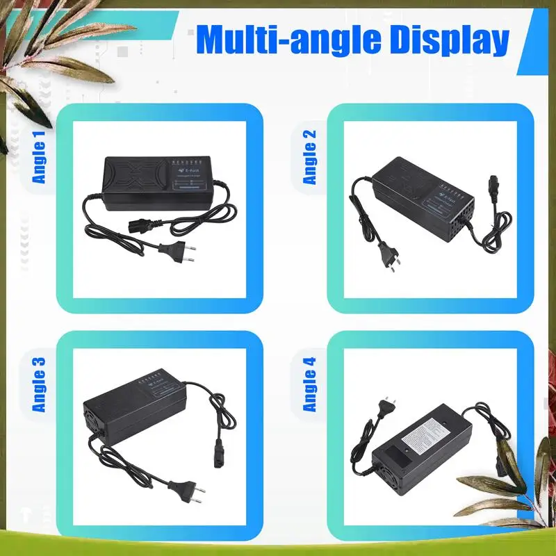 

NEW 20AH Electric Vehicle Charger 7 Light Display Power Display Current Leakage Protection/Full Pulse EU Plug