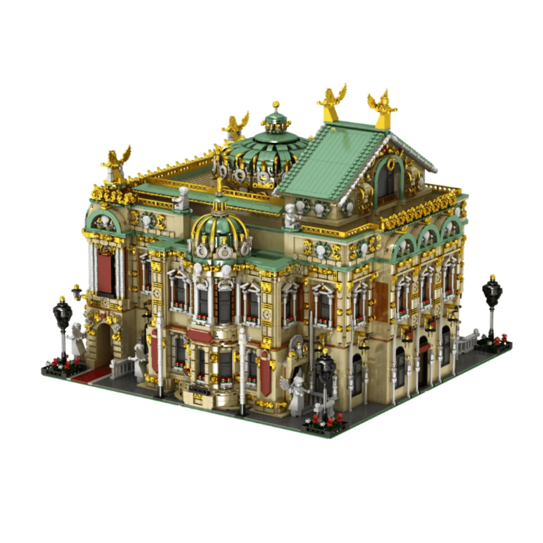 13000PCS Creative Expert Royal Opera House Model Moc Modular House Building Blocks Educational Adults Toys Teens Birthday Gift