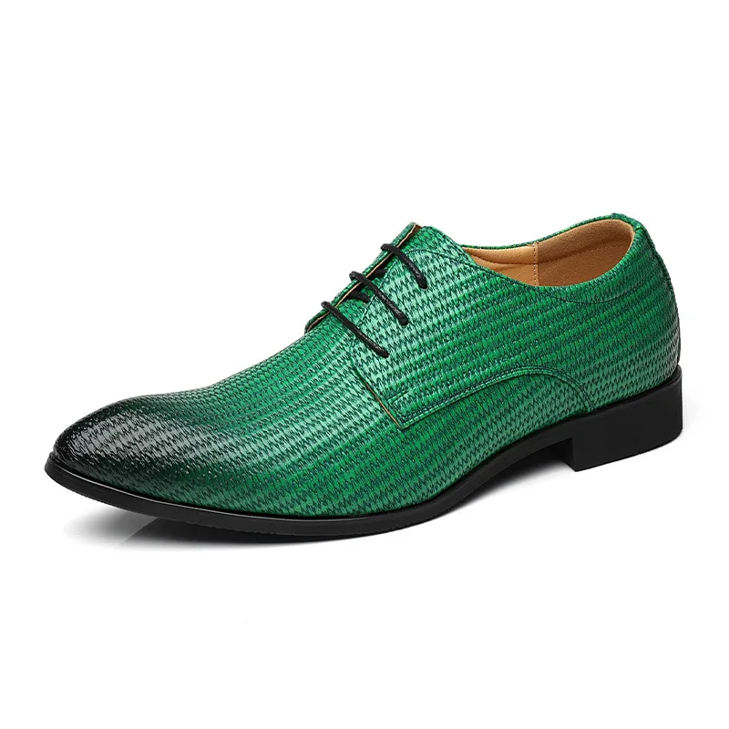 2023 New Men's Comfortable Fashion Genuine Leather Shoes Men Daily Business Casual Shoes Formal Lace-up Men Dress Shoes Footwear