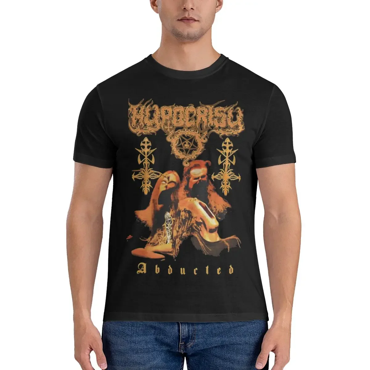 

Men's T-Shirt Best Trending Funny 100% Cotton Tees Short Sleeve Hypocrisys Band T Shirts Crewneck Clothes Summer