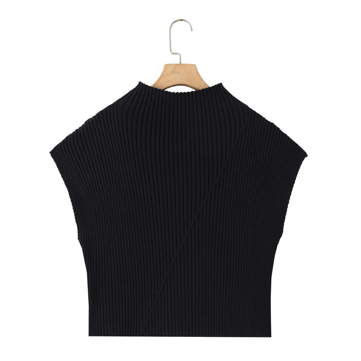 Tidalyf Knitted Sweater Vest Women's Spring 2026 New Fashion O-neck Elastic Blouses Vest Chic Leisure Holiday Youth Tops Knitted