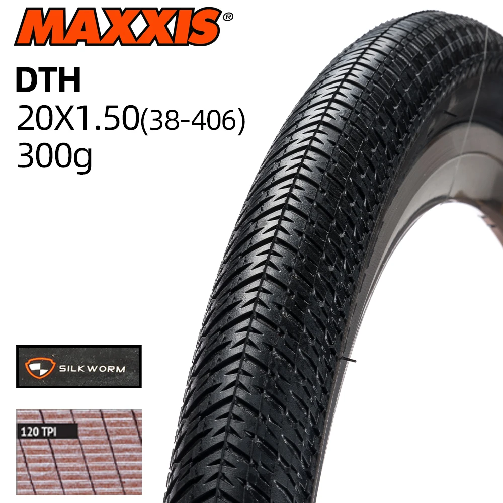 maxxis DTH W 20x1.5 INCHES Bicycle Tire of Cruisers TYRE 120TPI BEAD:FOLDALBE for URBAN & TRAVEL