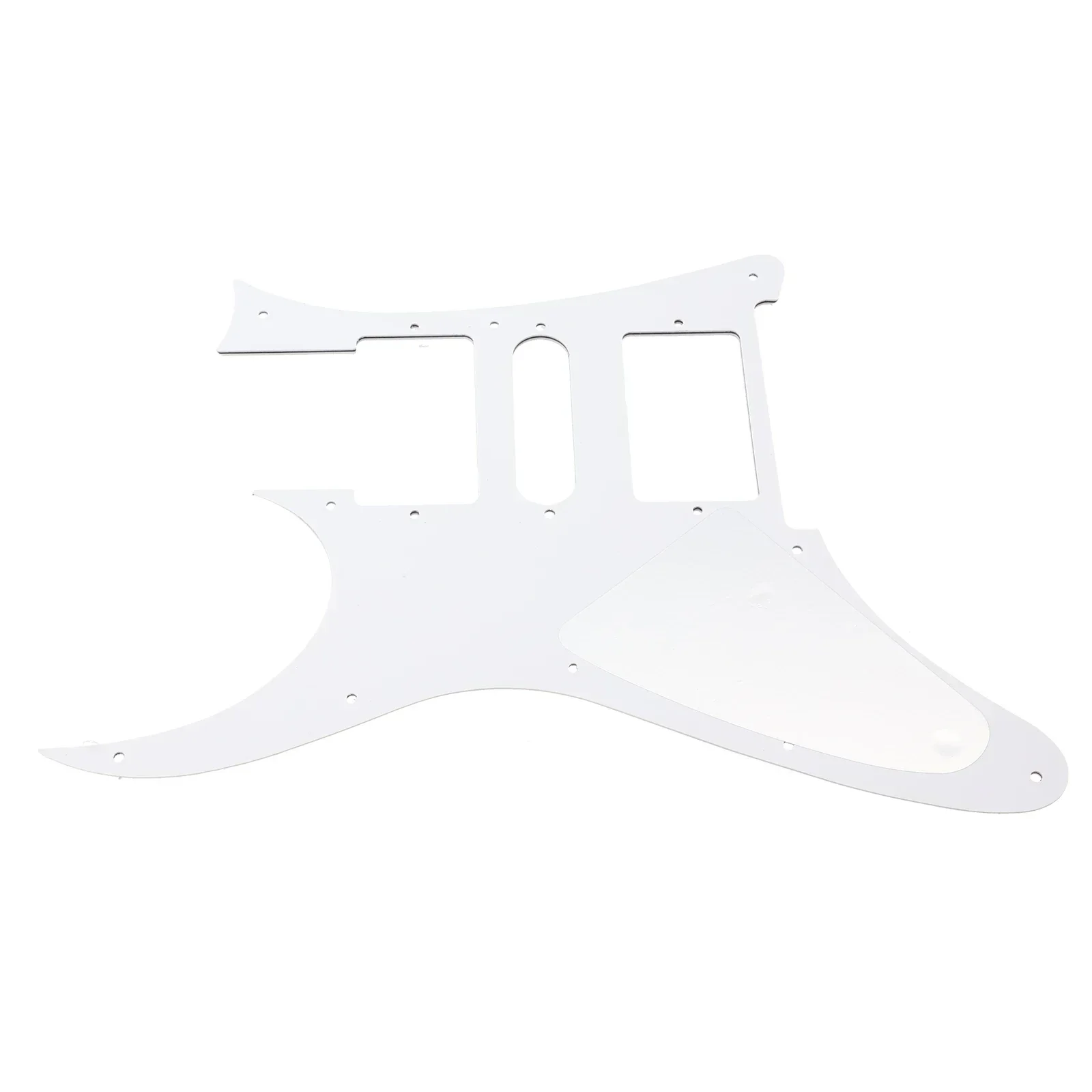 Premium Electric Guitar Pickguard HSH Humbucker Replacement Scratch Plate White/Black Ibanez RG250 Style 10 Holes