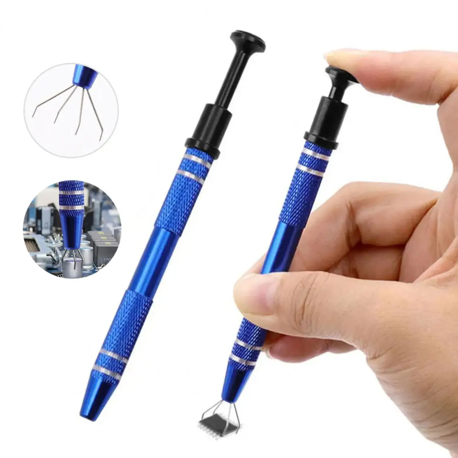 Four Claw Electronic Component Grabber IC BGA Chip Gripper Extractor Screw Picker Pick Up Pen Electronic Repair Hand Tool