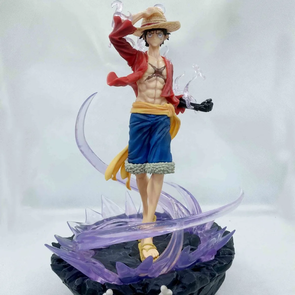 One Piece Monkey D. Ruffy Anime-Figur, Spielzeug, selbstbewusster Smiley, Ruffy-Actionfigur, PVC-Modell, Puppenmodell 2025