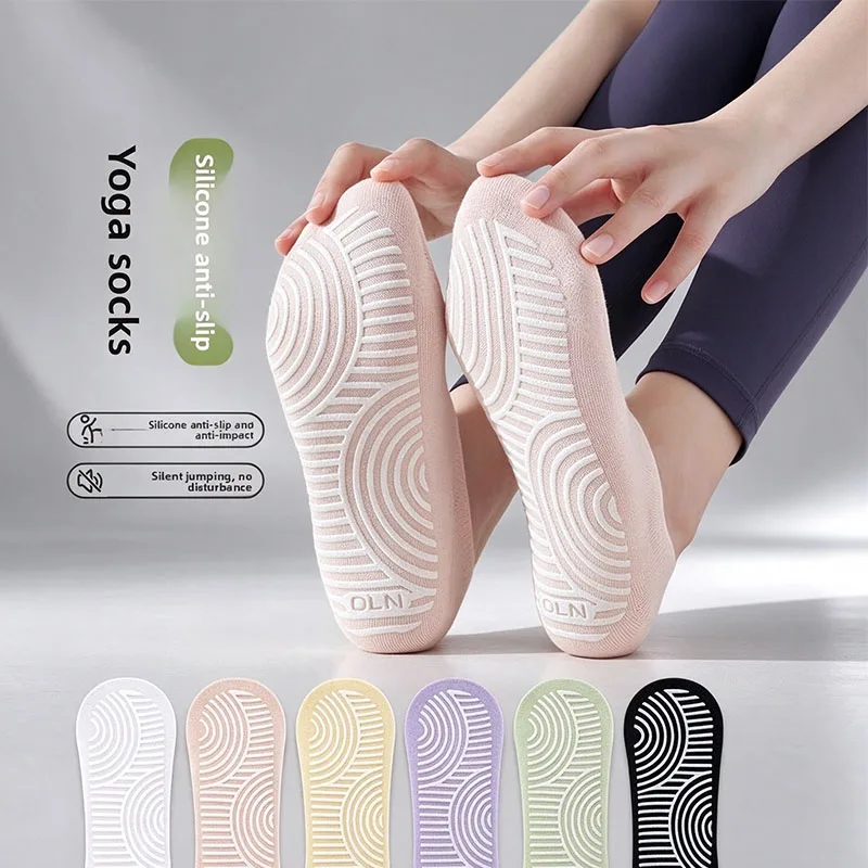 Women's Yoga Socks Breathable Anti-slip Floor Socks Professional Pilates Sport Short Socks Summer Collection Minimal Functional
