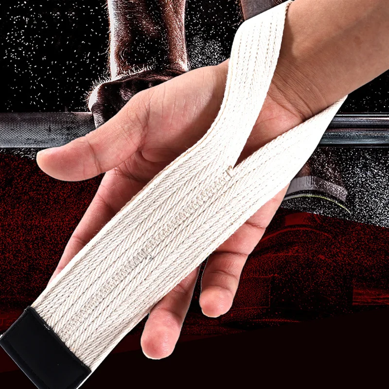 1 Pair Lifting Wrist Straps for Weightlifting Powerlifting Bodybuilding Heavy-Duty Cotton Grips Band Man Women Deadlift Straps