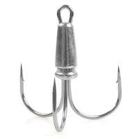 2Pcs Treble Snagging Hooks Weighted Fishing Hooks Big Bunker fishhooks Large Snag triple hooks 8/0 10/0 12/0 14/0