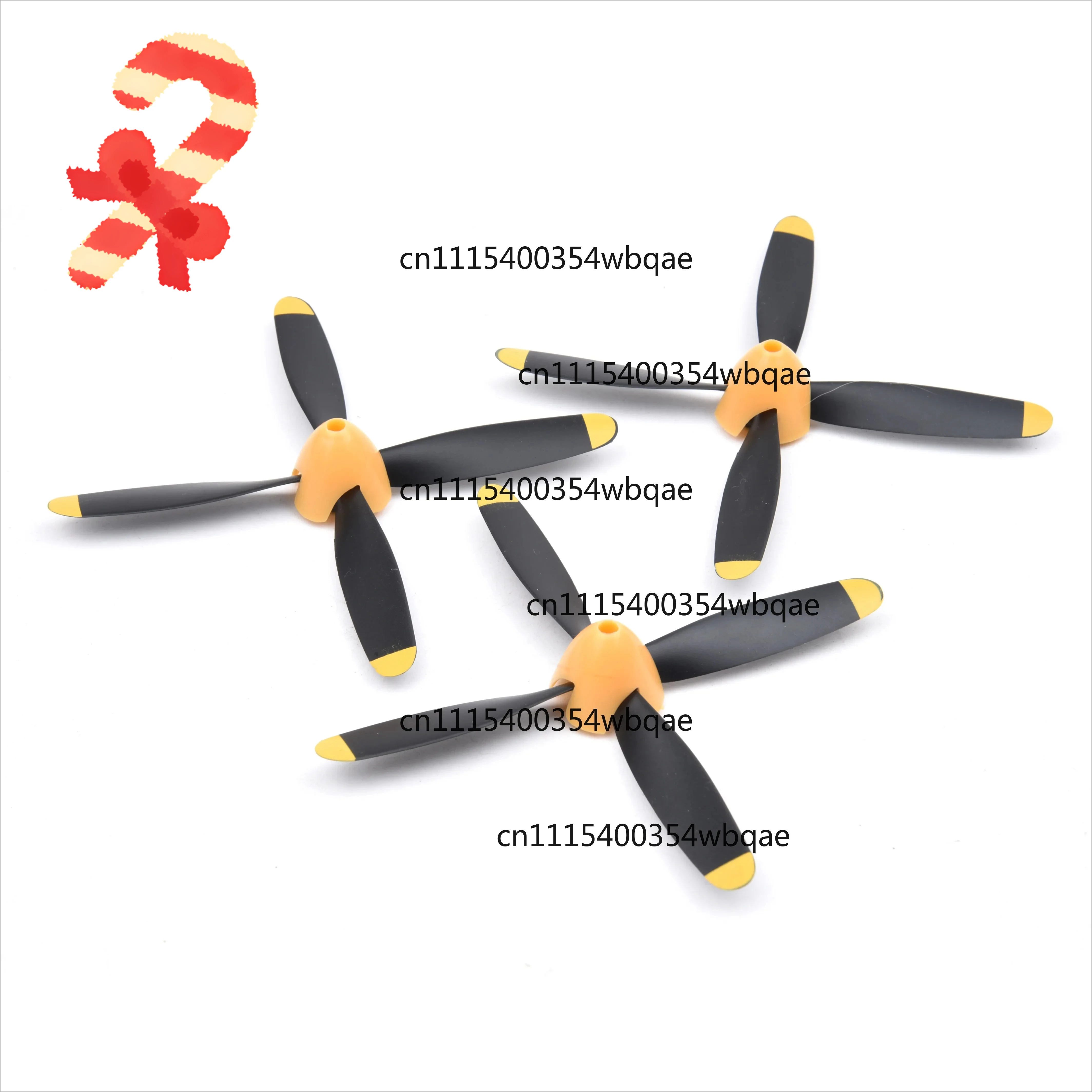 ZOCI-FOR 4 Blades Volantex Propeller For 761-5 P-51D, 761-8 F4U, 761-9 T28, 761-11 BF109, 761-12 Spitfire RC Plane