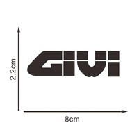 2x Creative Letters Stickers - Vinyl Decals for Motorcycle, Laptop, Helmet & GIVI Racing Accessories