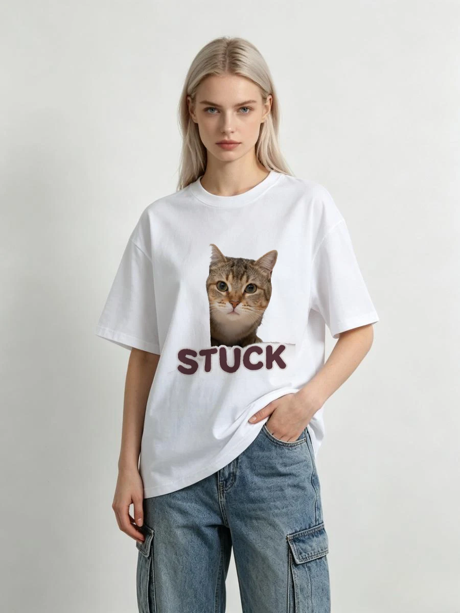 

T-Shirt Ladies Color Change Temperature Sensitive Mood Ring Style Fun Playful Unique Special Artistic Design Fashion Forward