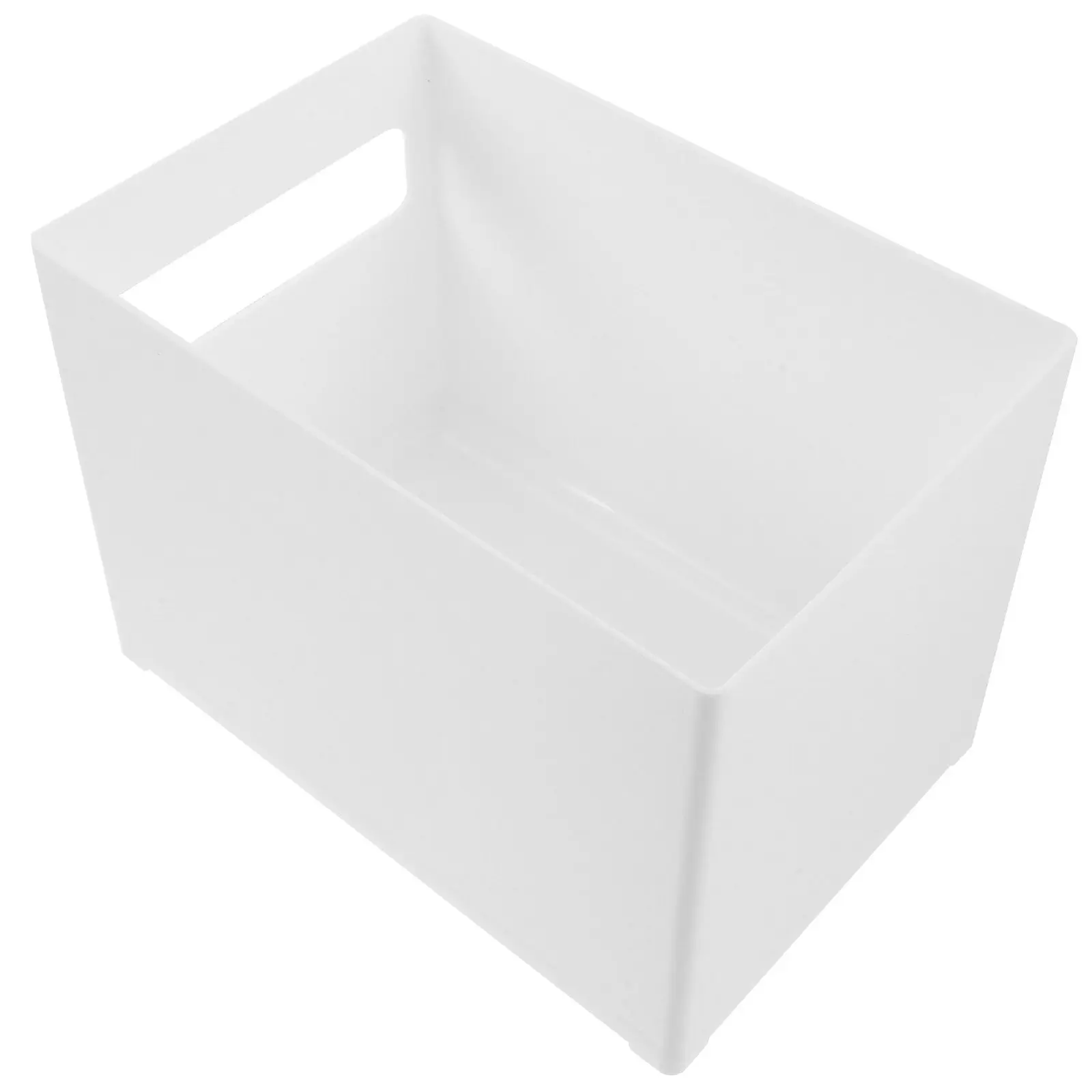 Right Angle Plastic Storage Bin Sturdy Kitchen Organizer for Pantry Cabinet Countertop Refrigerator Living Room Food Snacks