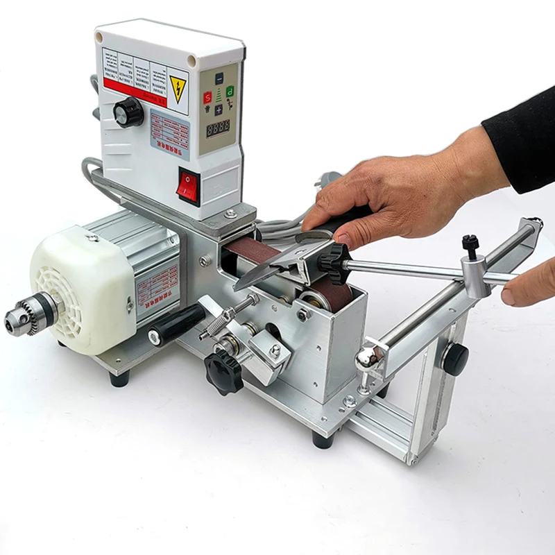 750W 533x30mm Multifunctional Fixed Angle Sharpening Knife Sharpener Belt Grinder Machine Flexible Shaft Polishing Wheel