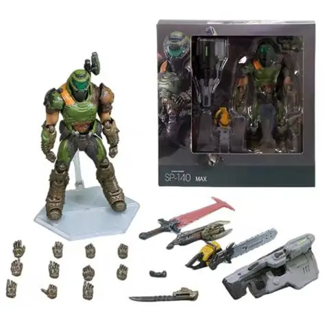 Doom Eternal Doom Guy 1/12 Scale Action Figure 16cm Collectible Sp-140 Doom Slayer Movable Model Statue For Game Fans Anime Toys