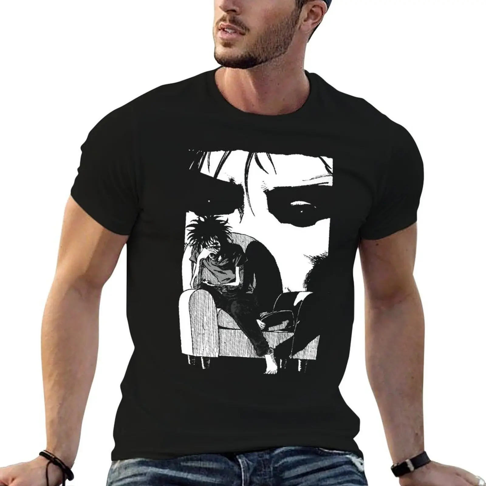 

Sitting Dream (white) T-Shirt man t shirt cotton high quality t shirts for man cotton funny T-Shirt