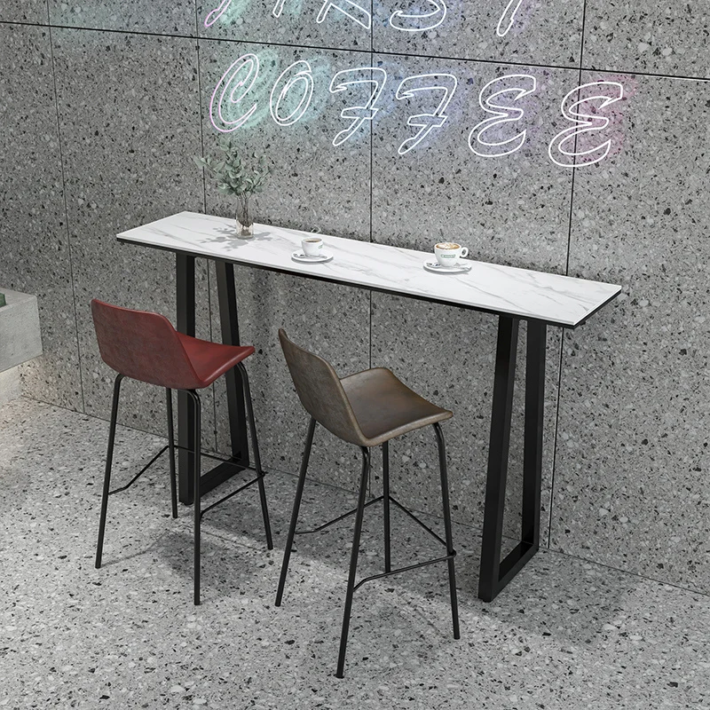 

Coffee Standing Bar Table Kitchen High Breakfast Disco Nightclub Bar Table Long Modern Mesas De Jantar Furniture Home LJ50BT