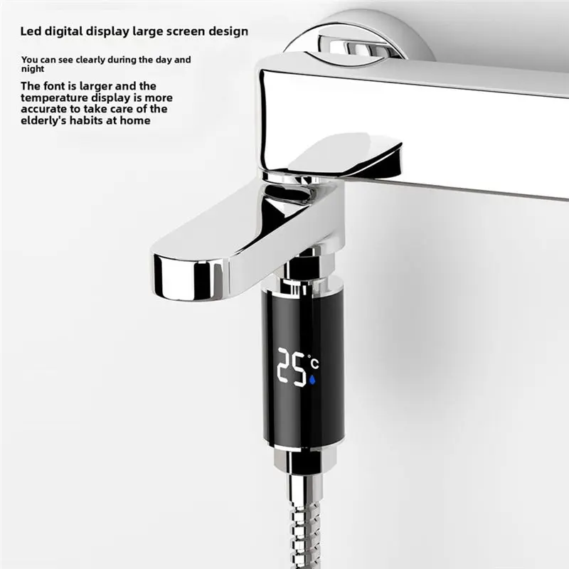 Digital Shower Temperature For Babies Waterproof Intelligent Temperature Display Faucet Water Temperature Gauge