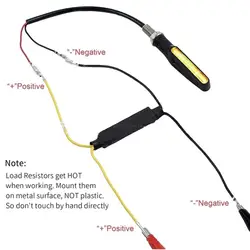 12V 21W motocicleta LED decodificador sinal decodificador resistência decodificador resistor