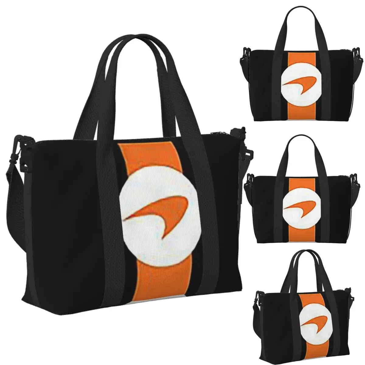 

Custom Lando Norris 4 Beach Travel Bag Large Capacity Tote Bags for Gym Sport Women Shopping Duffle Shoulder Bag
