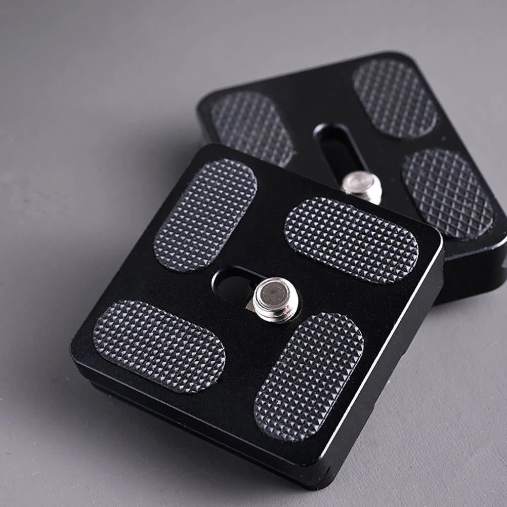 

2 Pcs Tripod Quick Release Plate Camera Mount Accessories for Insert Black Attachment
