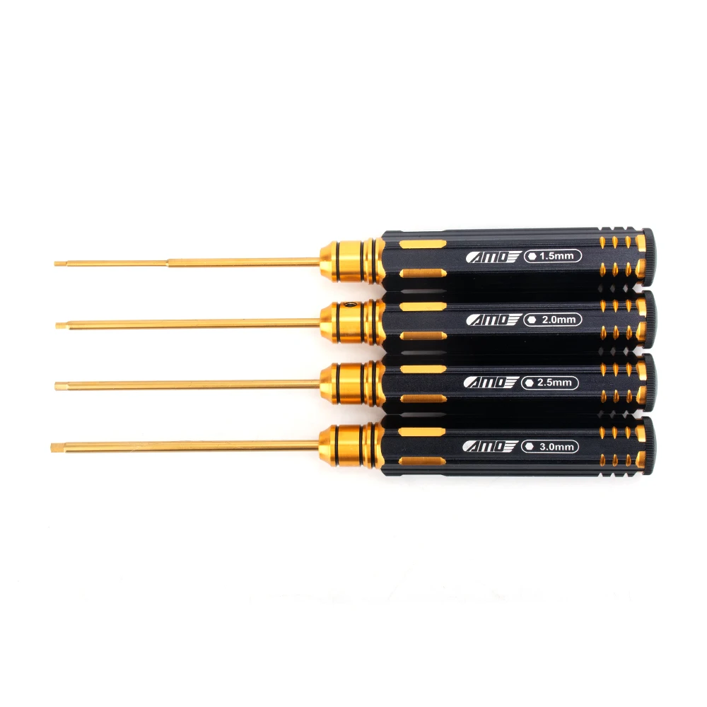RC Car Repair Titanium-plated Screwdriver Tools Allen Screwdriver 1.5 2.0 2.5 3.0 Slotted Phillips Sleeve M3 M4 7.0 5.5