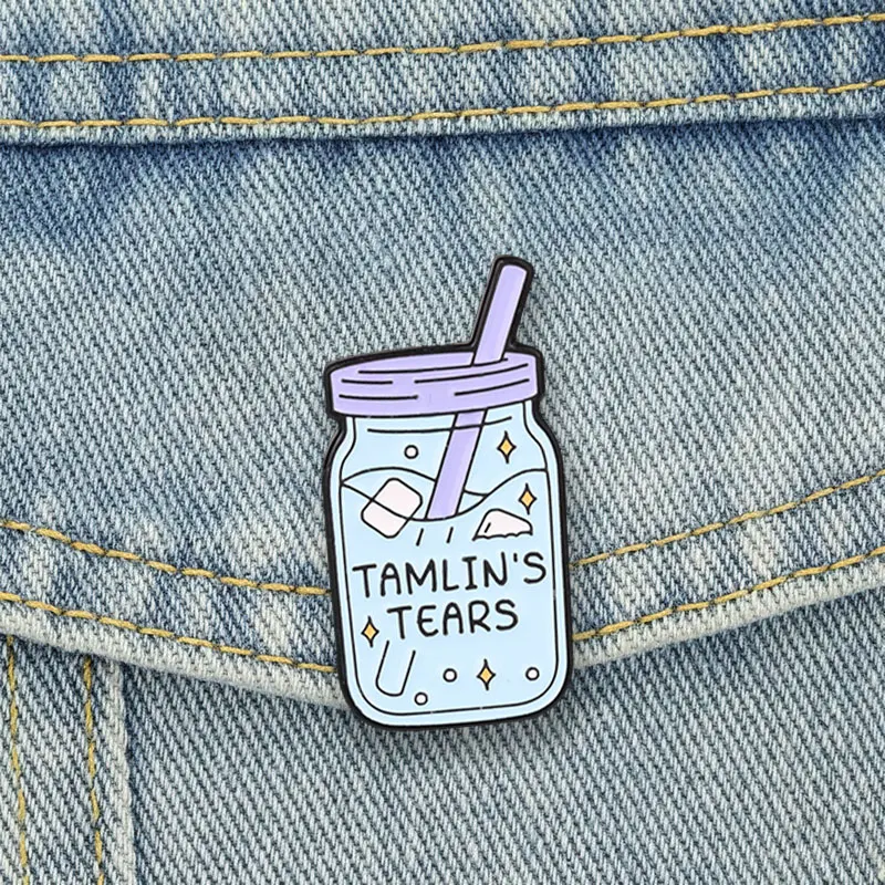 ACOTAR Tamlin's Tears Enamel Pins Fantasy Book Quotes Brooches Lapel Badge Readers Jewelry Gifts For Fans Friends