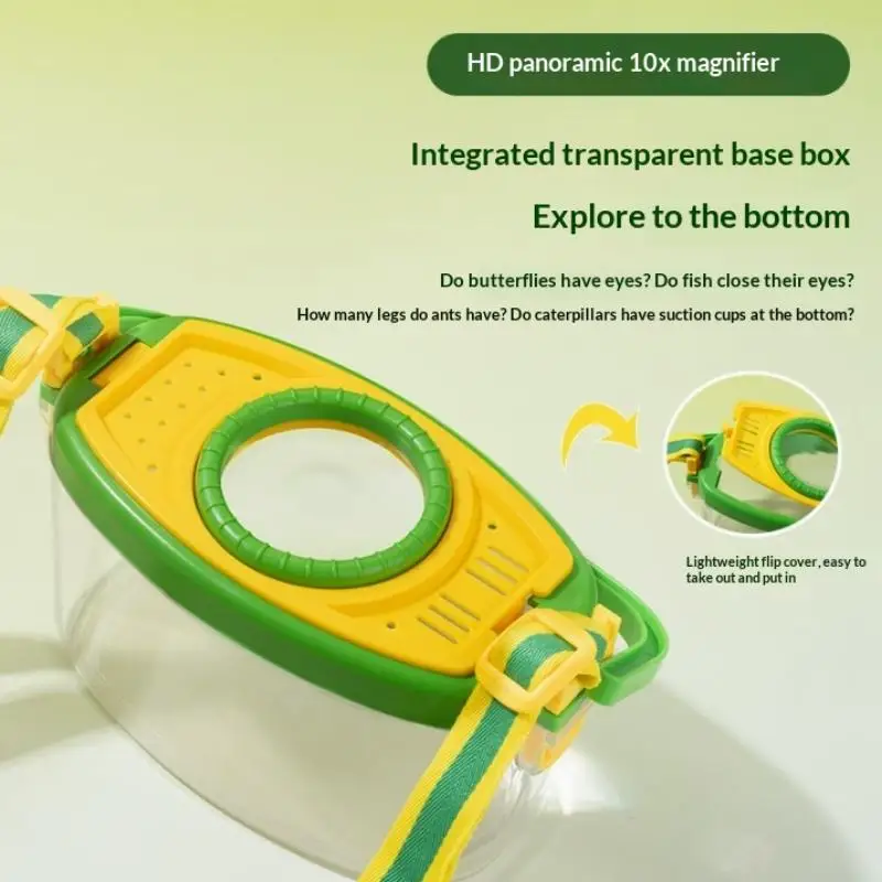 Outdoor Exploration Magnifying Glass Handheld Children'S  Observation Box Butterfly Net Capture Tool Observation Jar Toy