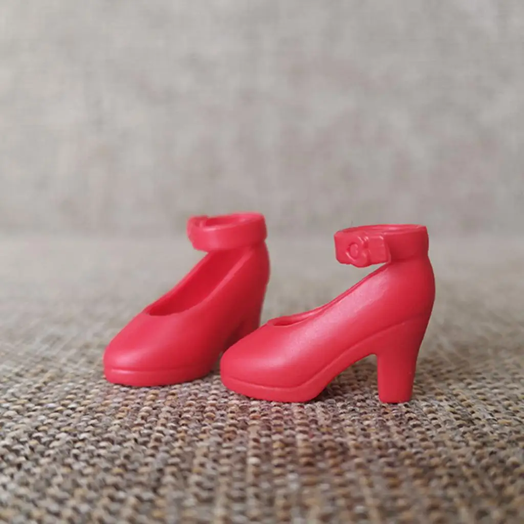 Plastic Girl Doll Shoes for Blythe Licca/Momoko/Azone Dress up Outfits Accs