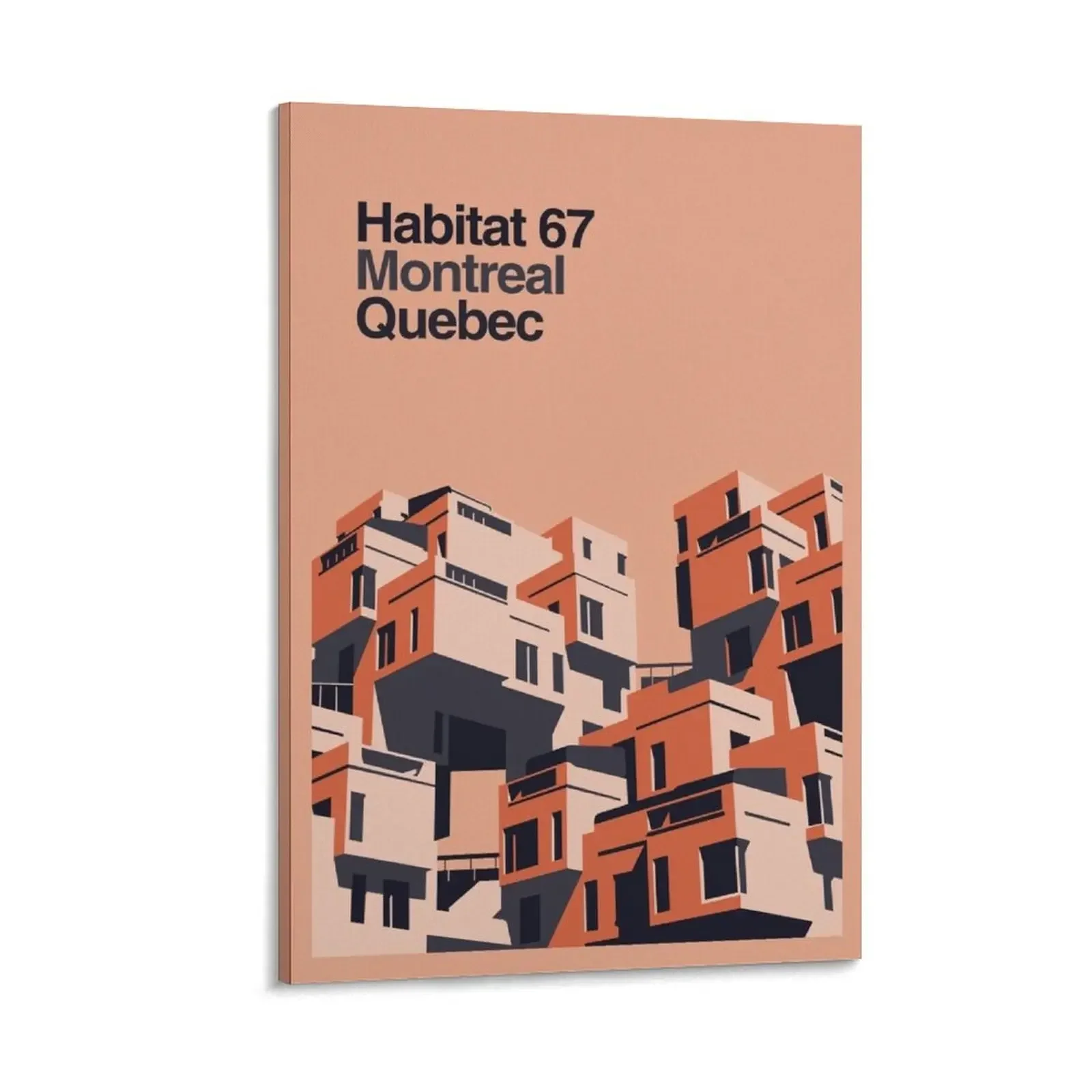 

Habitat 67 retro poster Canvas Painting home decorations room decorations wallpapers home decor