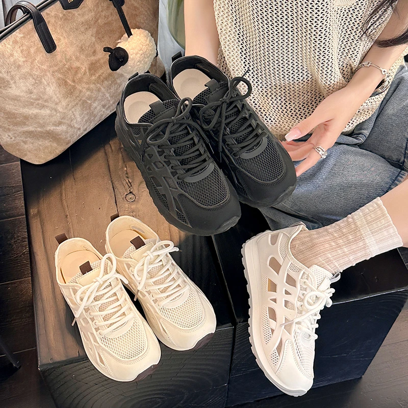Spring and Summer Outdoor Casual Non-slip Comfortable Sports Shoes for Women 2026 New Mesh Breathable Lightweight Sports Shoes