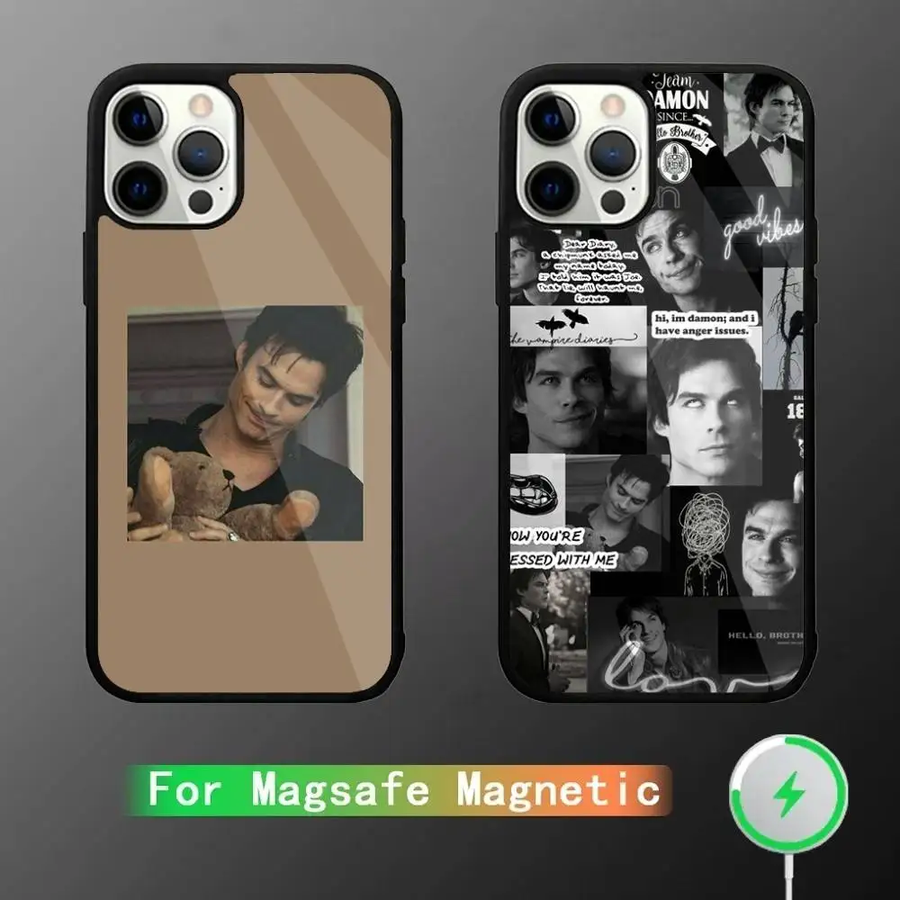 

D-Damon Salvatore Phone Case For iPhone 17,16,15,14,13,12,11,Pro,Max,Plus,Mini,SE4,E Magnetic Magsafe Wireless Charging