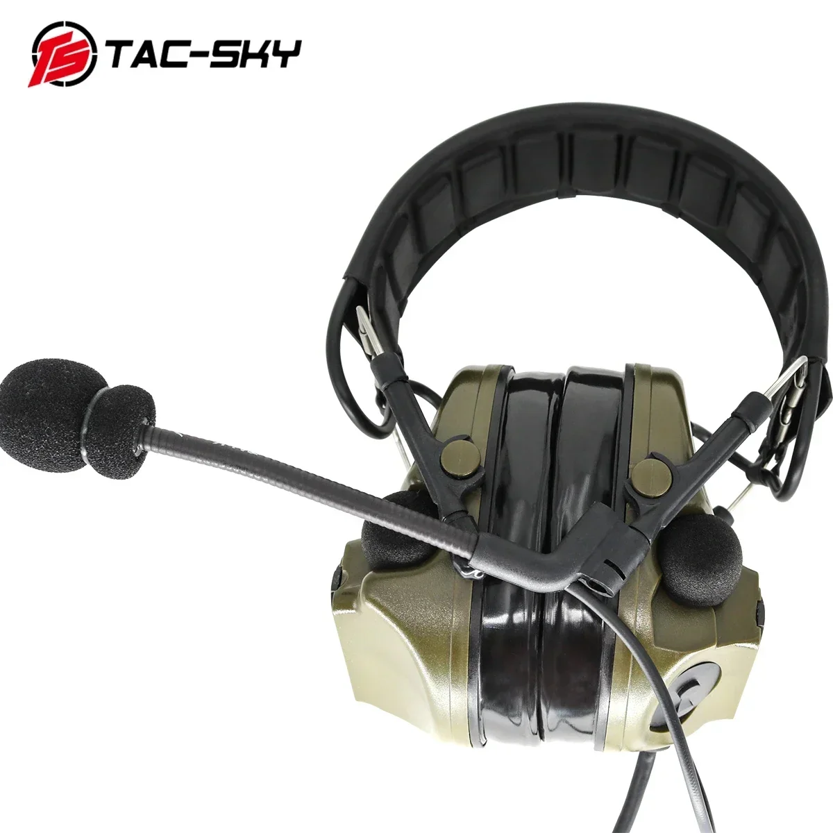 TAC-SKY COMTA III Nuova fascia staccabile con pickup per la riduzione del rumore e auricolare tattico con rinforzo acustico COMTA HEADSET