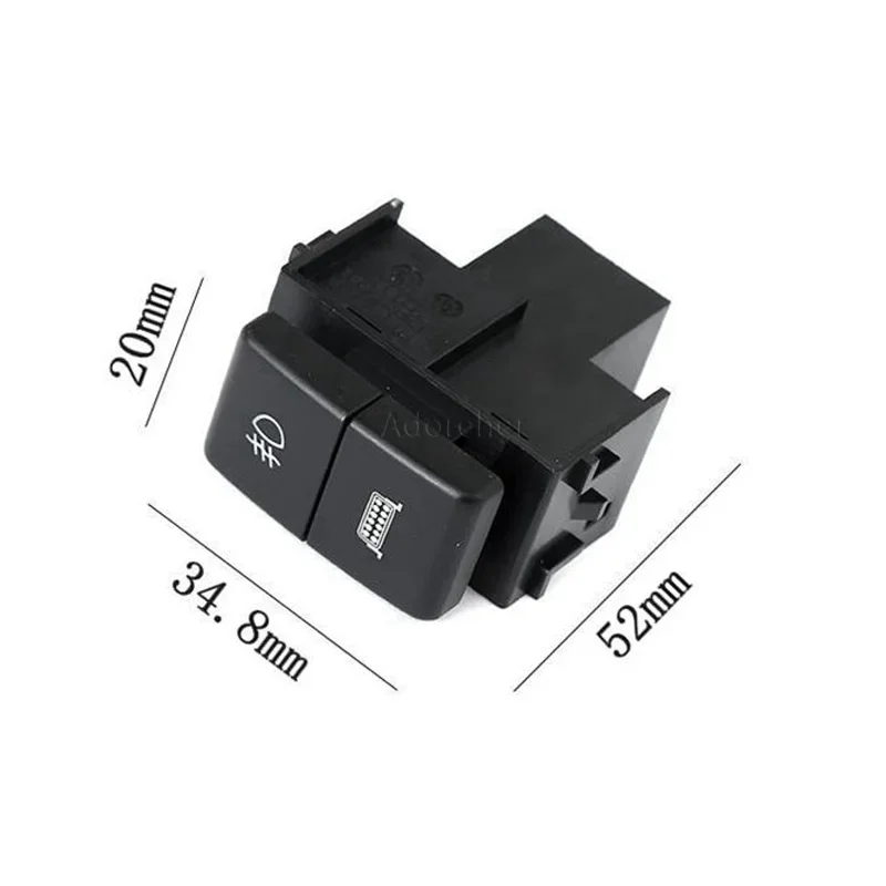 For Nissan Tiida Qhashqai X-TRAIL Patrol Y62 2008-2014 Car LED Dual Switch Fog Light Music Differential Switch Button