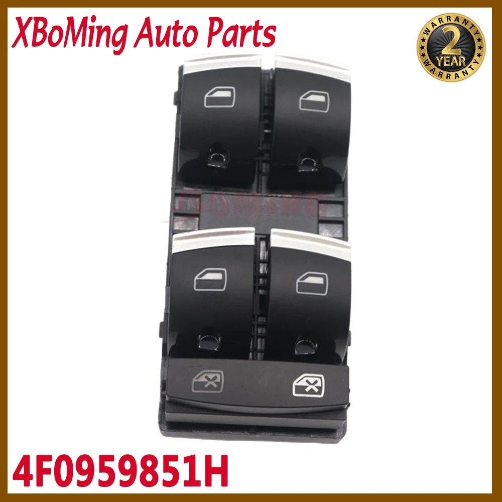 4F0959851H Car Black Power Master Window Switch Fits For Audi A3 S3 Q7 RS3 2009-2013