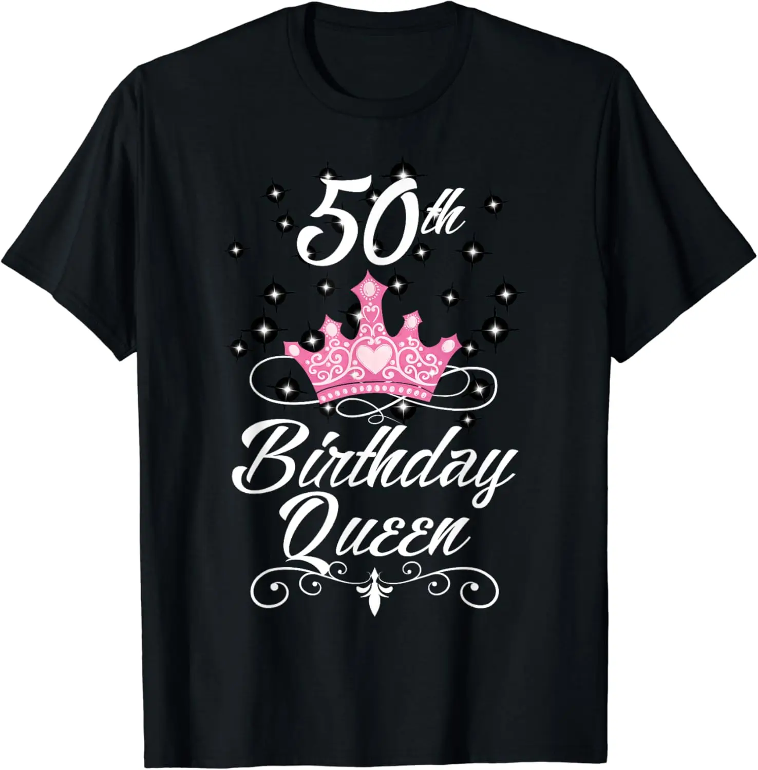 

50th Birthday Queen Fifty Years Old Birthday Gift T-Shirt