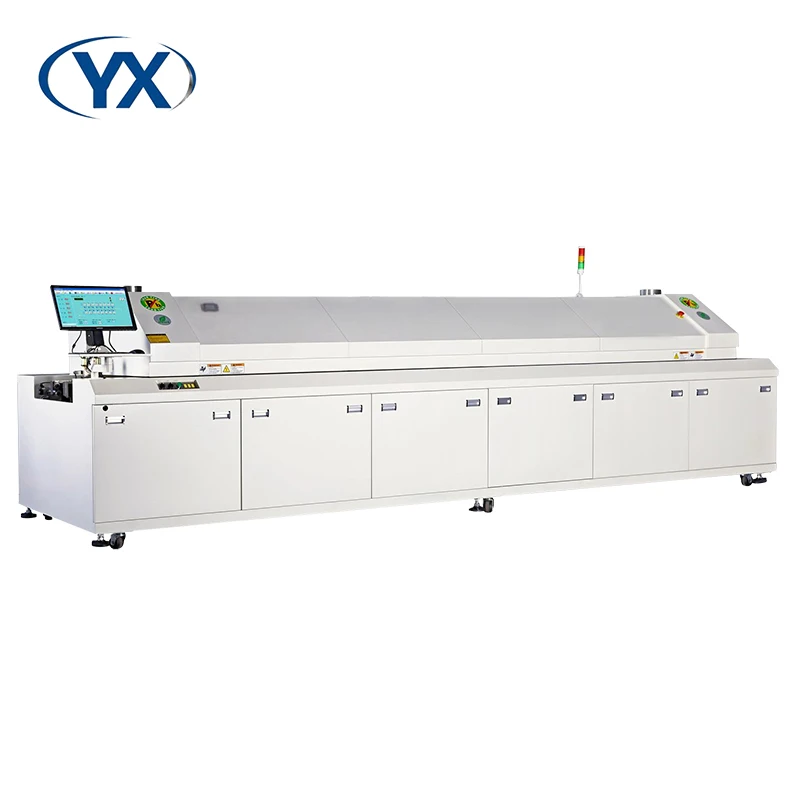 10-температурные зоны, автоматическая печь Vapour Phase Oven YX1030-N для производственной линии печатных плат SMT