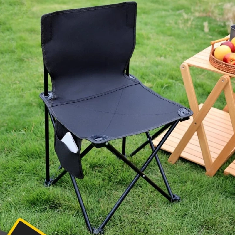 

simple camping backrest outdoor pony fishing stool picnic folding stool playa Camping chair beach chairs outdoor garden loungers