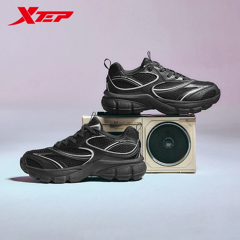 

Xtep Casual Shoes For Men 2025 Spring Vintage Thick Sole Soft Sports Shoes Outdoor Cozy Fuzz Street Style Sneakers 875119320002
