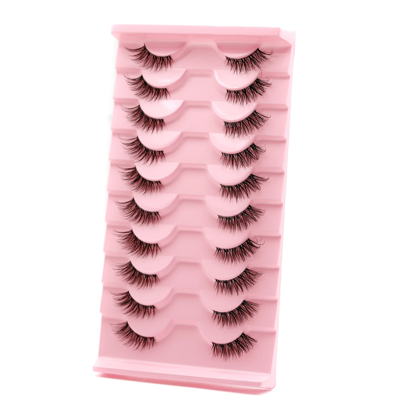 Mezze ciglia Estensioni mezze ciglia dall'aspetto naturale Ciglia finte durevoli per occhi Ciglia finte di facile applicazione