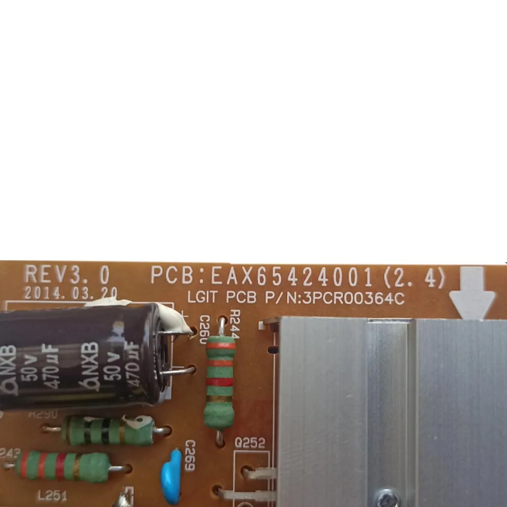 EAX65424001 (2.2) (2.3) (2.4) (2.7) TV Power Supply Board for LG 55LB671V 47'' 42'' 42LB670V 55LB7200 42LB671V 42LB677V 42LB690V