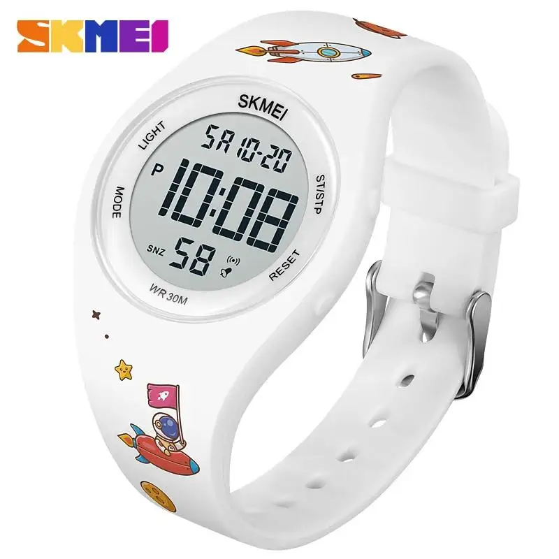 Wistar wasserdichte Hintergrund beleuchtung Chrono Countdown Kinder Armbanduhr Uhr für Jungen Mädchen niedlichen Cartoon Panda Muster Uhr Geschenk