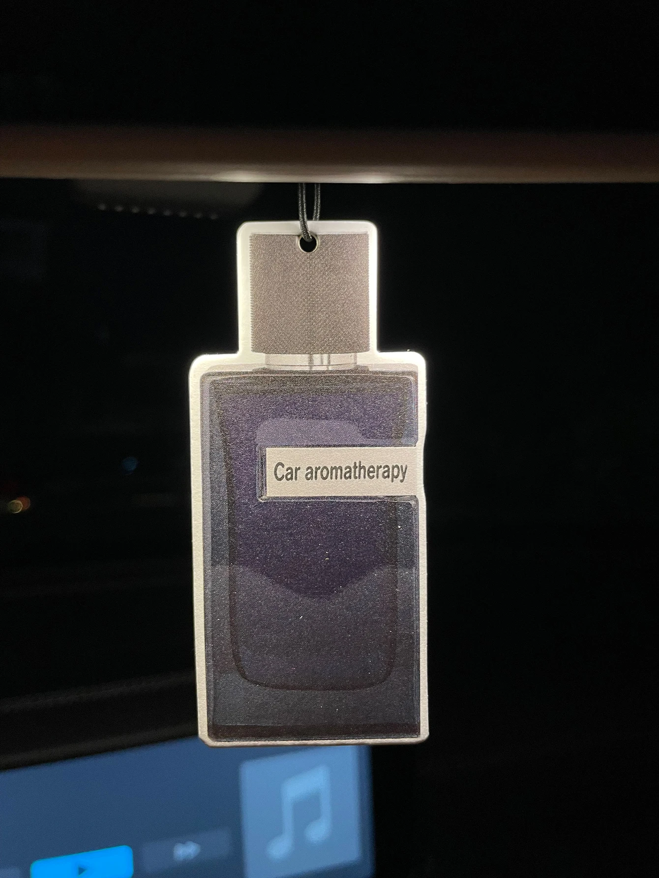 Dark Blue Men’s Perfume Bottle Hanging Car Air Freshener, Natural Plant‑Extracted Fragrance, Alcohol‑Free Non‑Toxic, Heat Resist