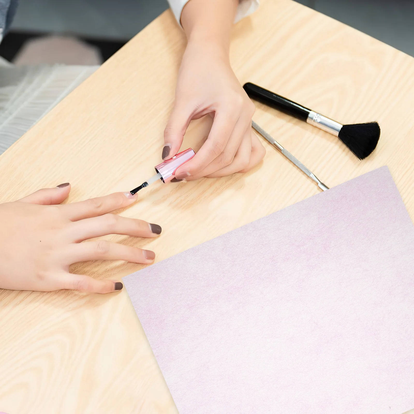 กระดาษกรองฝุ่นสำหรับเครื่องดูดฝุ่นเล็บ 200 ชิ้น ตัดได้ ไม่หลุดร่วง แผ่นกรองฝุ่นสำหรับเครื่องมือทำเล็บ ใช้แทนผ้าไม่ทอ